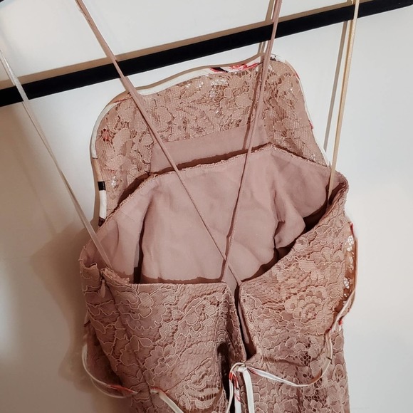 Sachin + Babi SPRING 2017 READY-TO-WEAR Romantic Pink Floral & Lace Dress - Picture 10 of 16